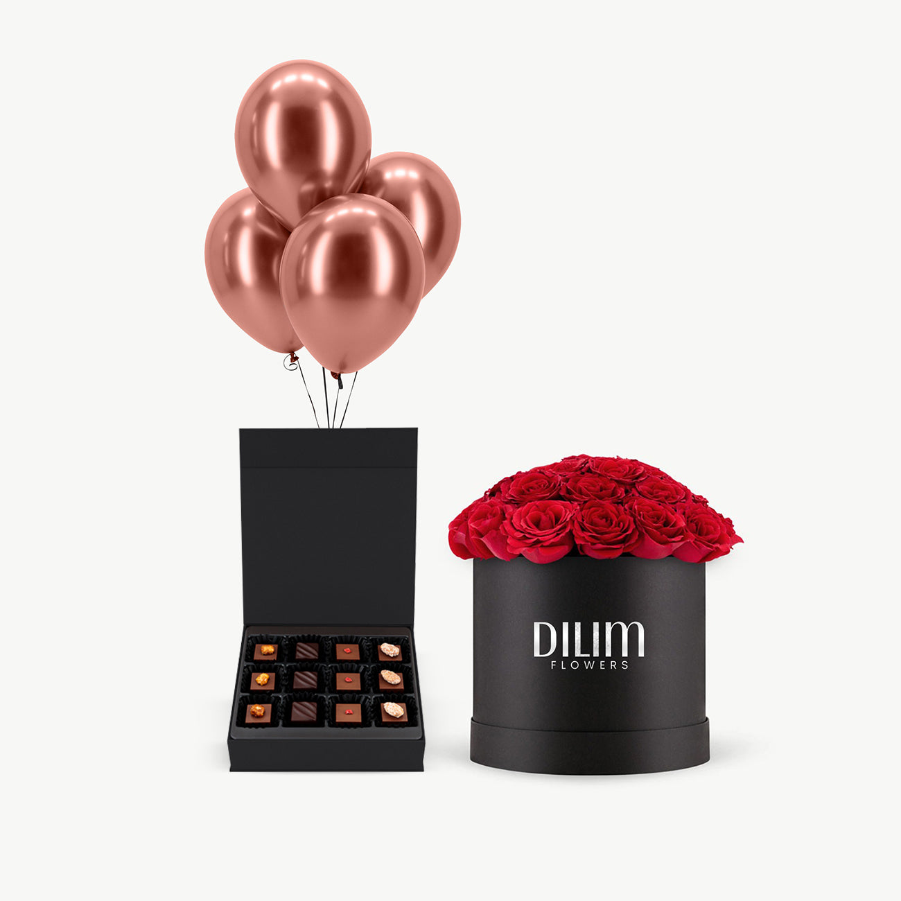 Red Rose with Happiness Kit