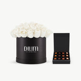 White Rose Box With Chocolate