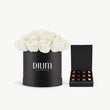 White Rose Box With Chocolate